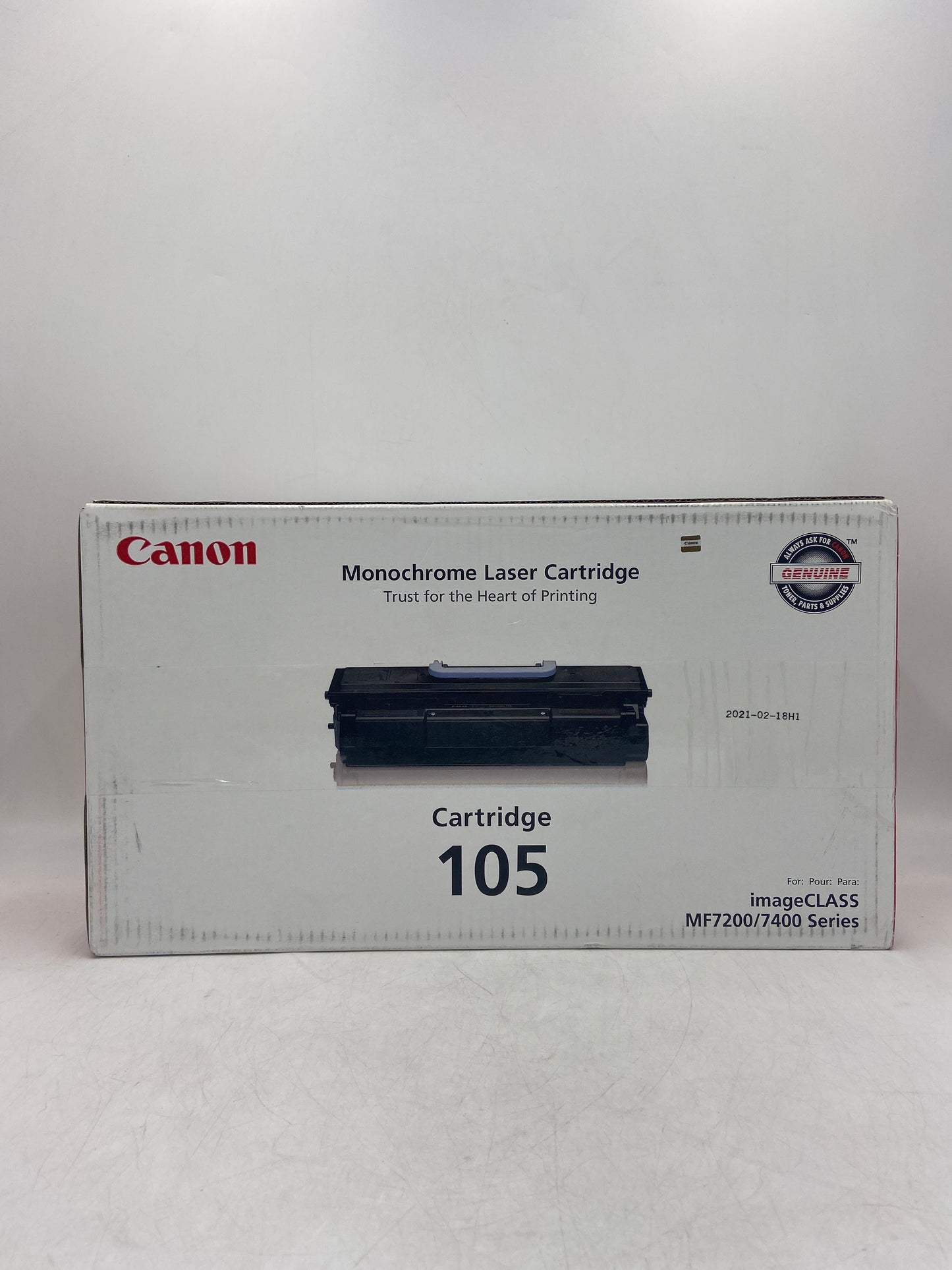 New Canon 105 0265B001AA Black Monochrome Laser Cartridge
