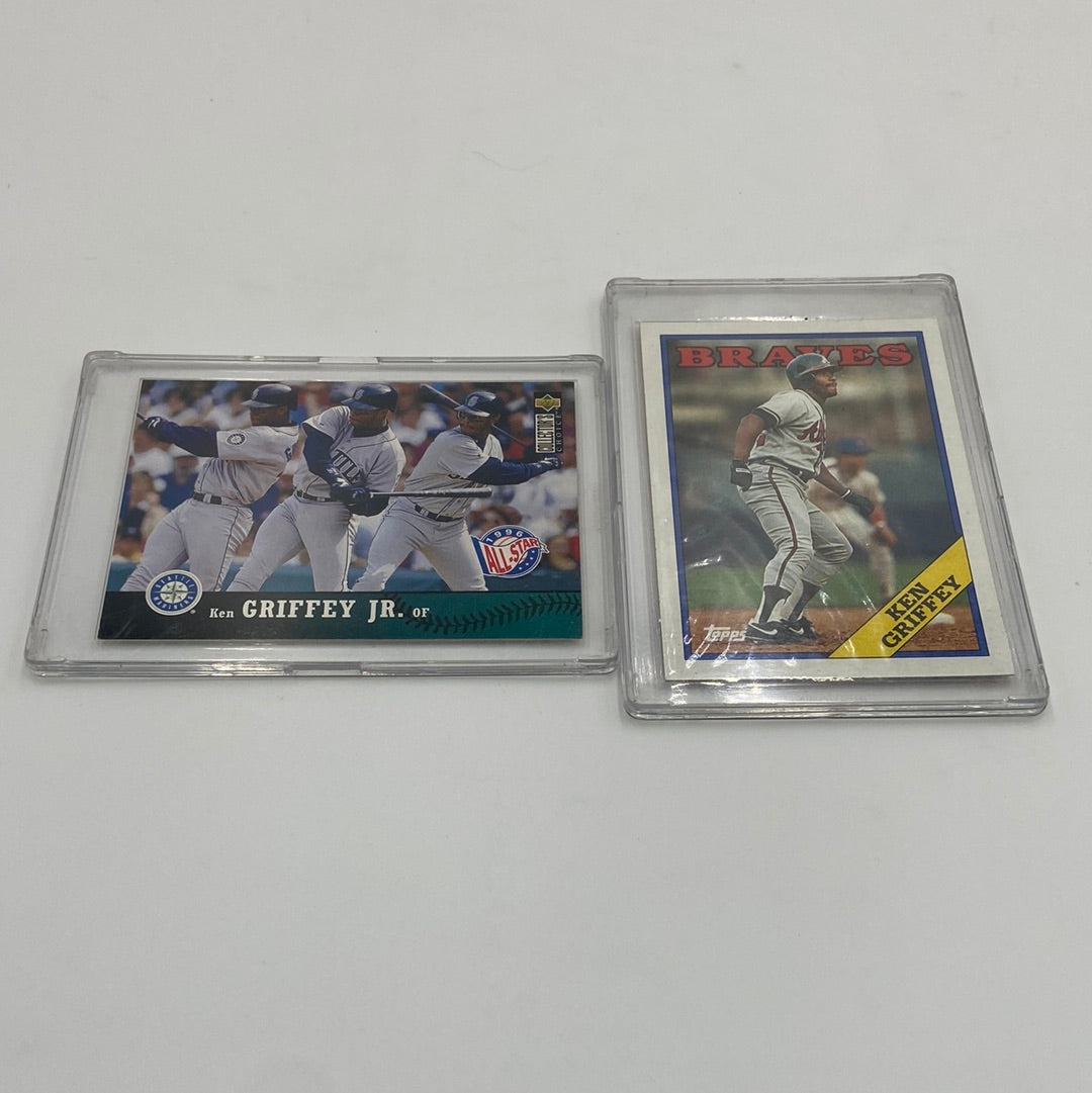 Lot of 2 MLB Cards - Ken Griffey, & Ken Griffey Jr. 1969, 1997 Trading Cards