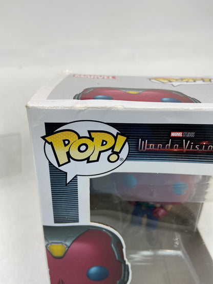 New Funko POP! Lot of 2 - Marvel Vision (Halloween) & Vision 70's Vinyl Action Figure 716718