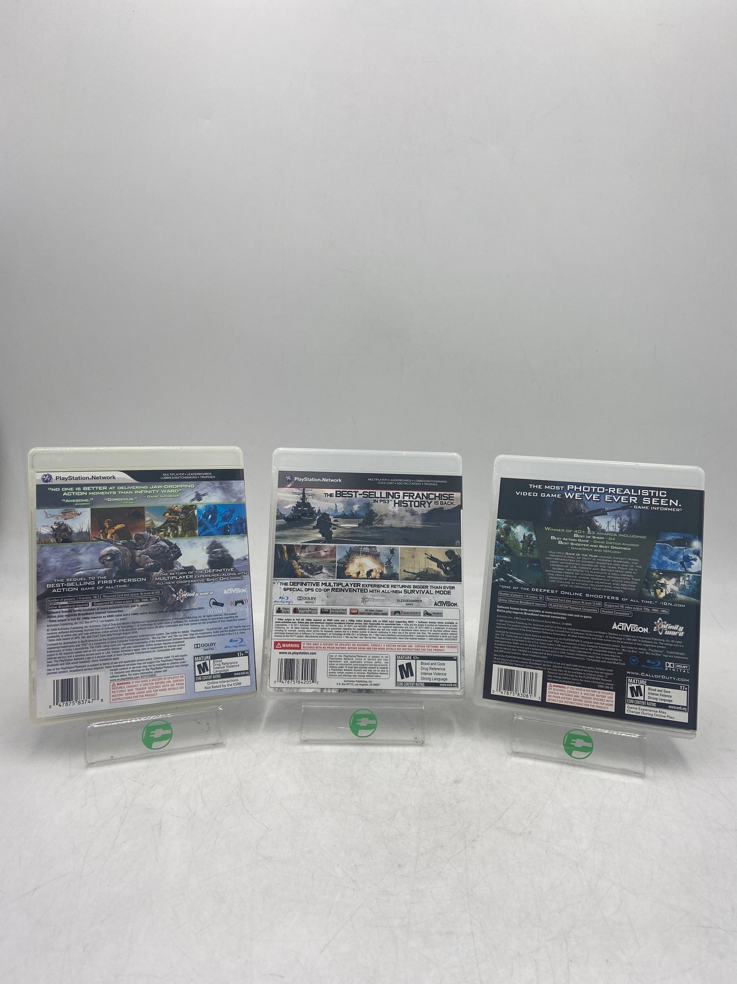 Lot of 3 Sony PlayStation 3 PS3 Games Modern Warfare Lot