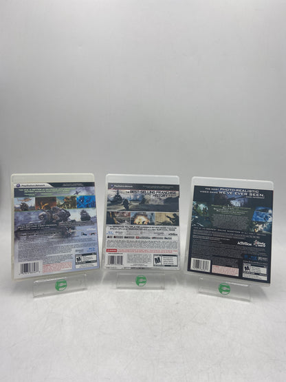 Lot of 3 Sony PlayStation 3 PS3 Games Modern Warfare Lot