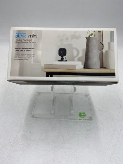 New Blink Mini- 2 Indoor Plug-In HD Black Smart Security Cameras