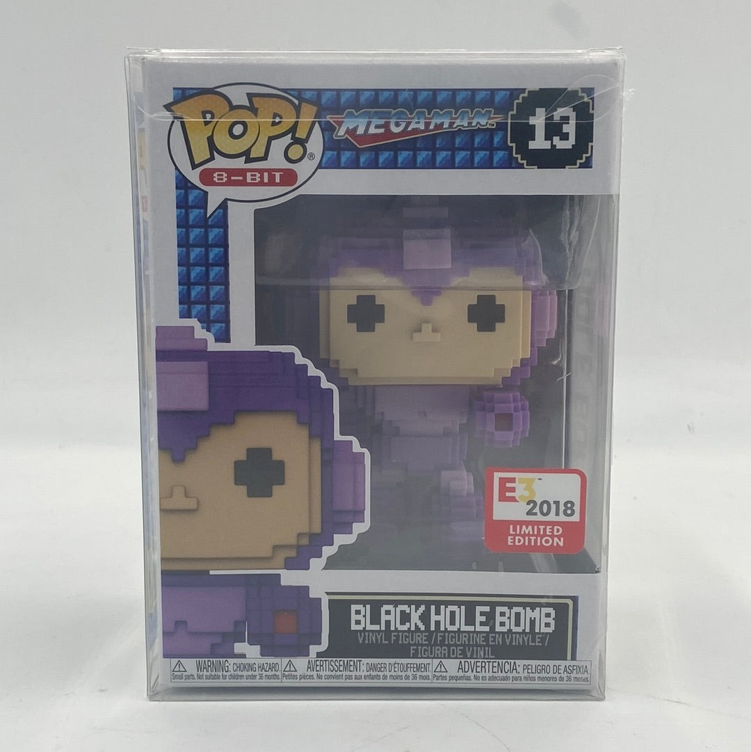 New Funko Pop 8-Bit Megaman Black Hole Bomb E3 2018 Limited Edition 13