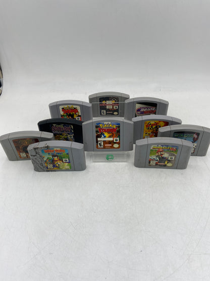 Broken Nintendo LOT OF 10 Nintendo 64 Game Cartridge Lot DAMAGED