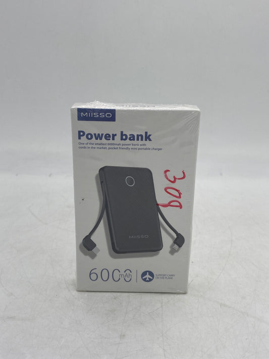 New MIISSO 6000 mAh Ultra Slim Multiple Device Power Bank