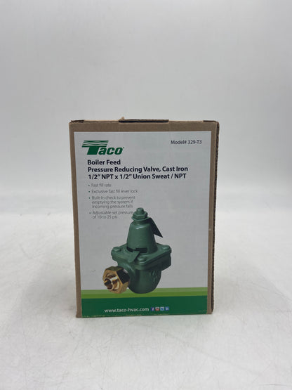 New Taco Boiler Feed 1/2" NPT x 1/2" Union Sweat / NPT Cast Iron Pressure 