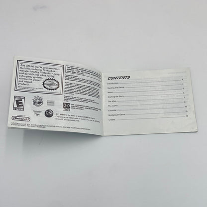 M&M's Break' Em (Nintendo GameBoy Advance, 2007) Manual Only