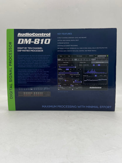 New AUDIOCONTROL DM-810 Eight By Ten Channel DSP Matrix Processor