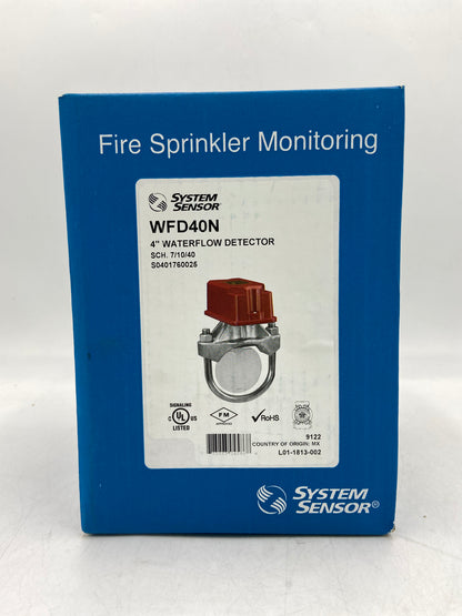New SYSTEM SENSOR 4" Waterflow Detector Waterflow Detector WFD402 9122