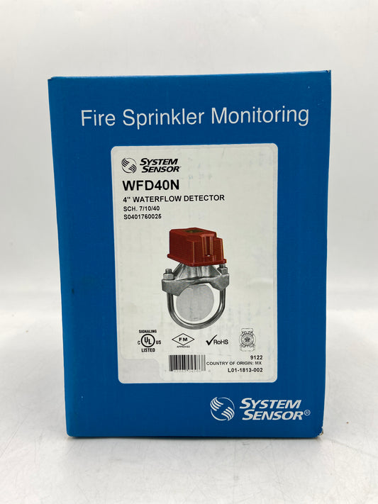 New SYSTEM SENSOR 4" Waterflow Detector Waterflow Detector WFD402 9122