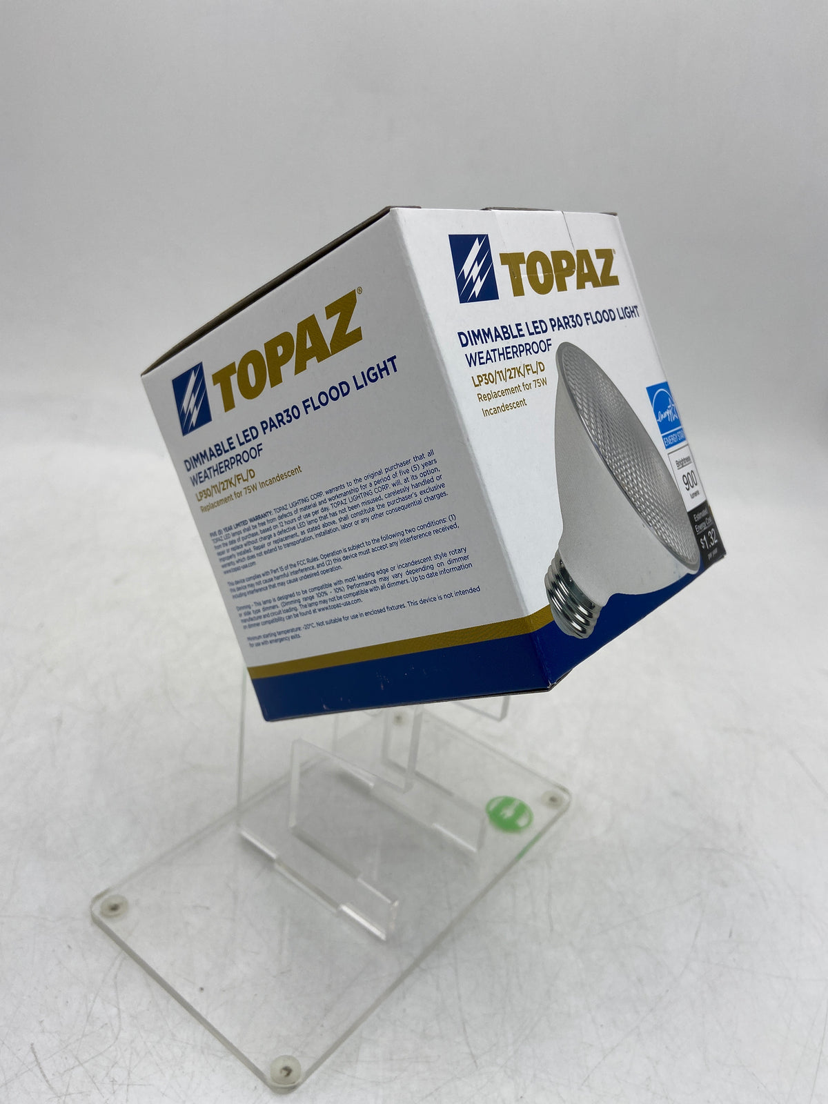 New Topaz LOT OF 6 LED Floodlight PAR30 Flood Light LP30/11/27K/FL/D-46 White