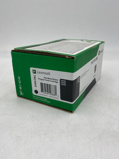 New Lexmark 74C10K0 CS720 Black Toner Cartridge