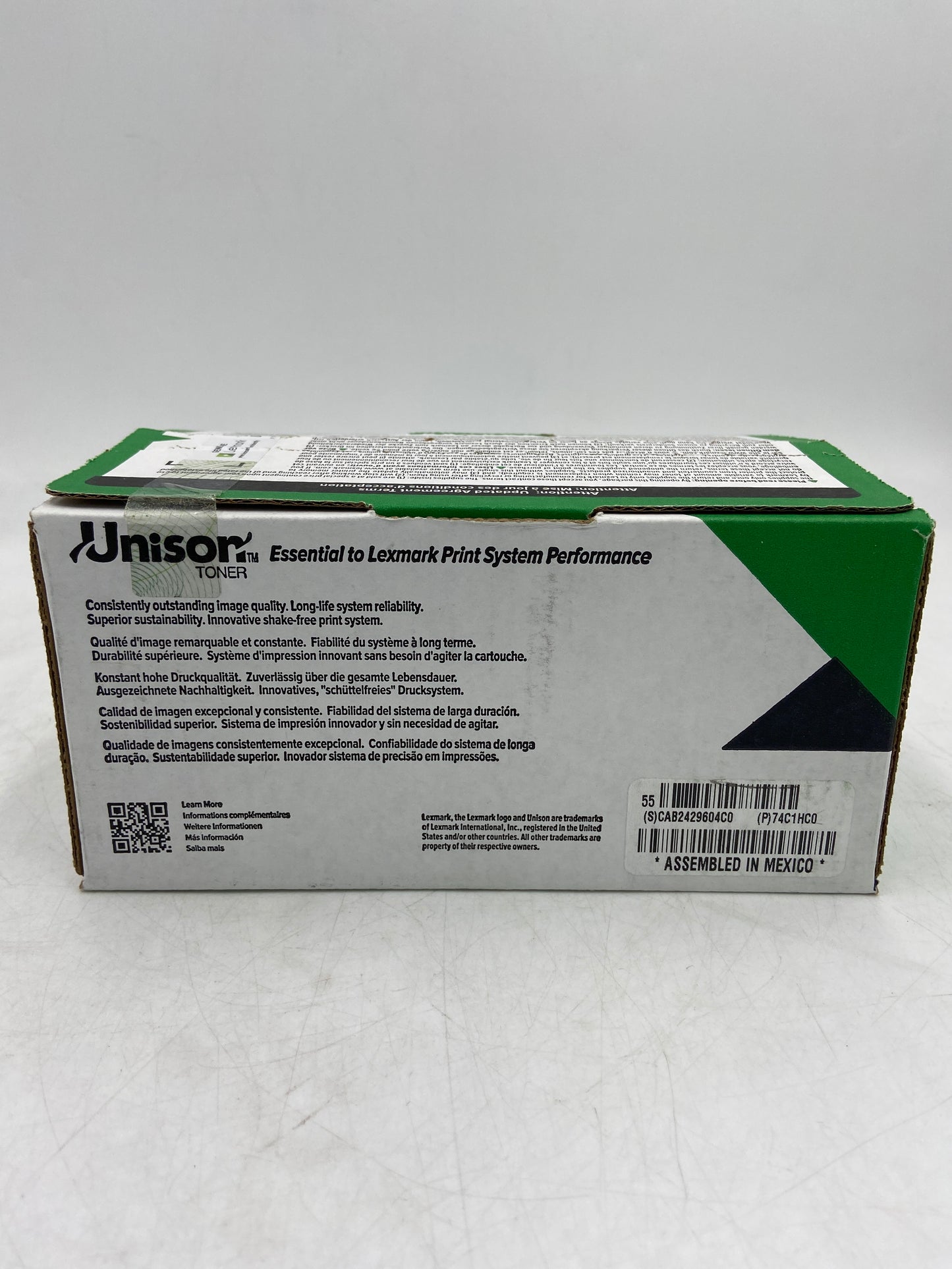 New Lexmark 74C1HC0 Cyan Toner Cartridge CS725