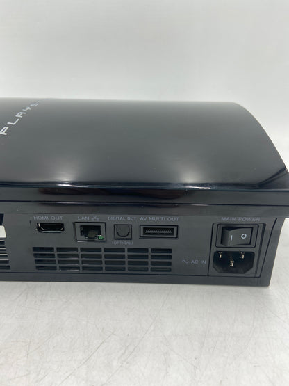 Sony PlayStation 3 Fat PS3 60GB Black Backwards Compatible Console Gaming System CECHA01