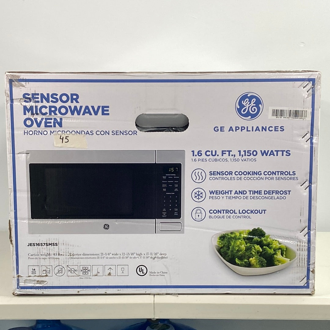 New GE JES1657SMSS Countertop Microwave with Sensor Cooking - Stainless Steel