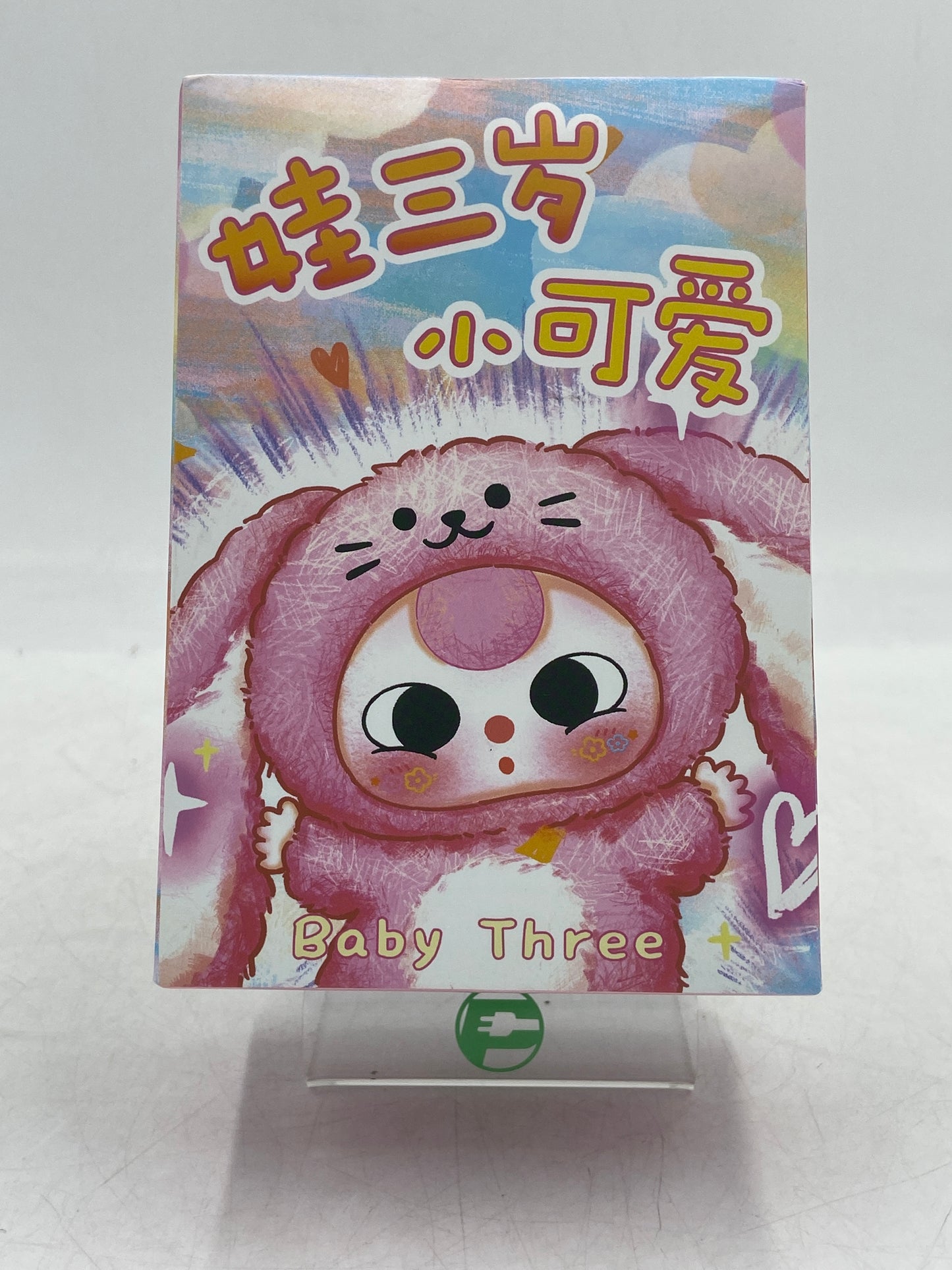 New Cureplaneta Baby Three: Macaron Cute Bunny- Macaron Rabbit Stuffed Blind Box Polyester Vinyl Toy DPL4300