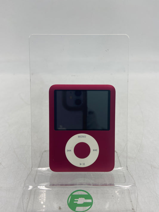 Broken Apple iPod Nano 3rd Gen 8GB Red MB257LL/A Bad Battery