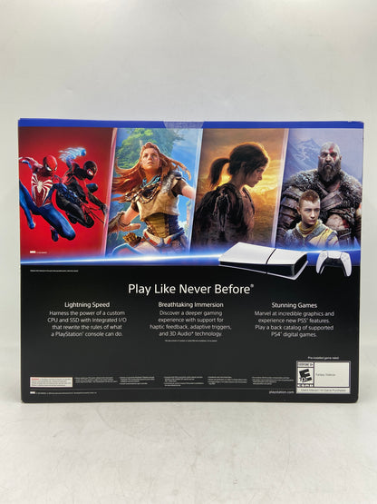 New Sony PlayStation 5 Slim Digital Edition PS5 1TB White Console Gaming System  CFI-2015