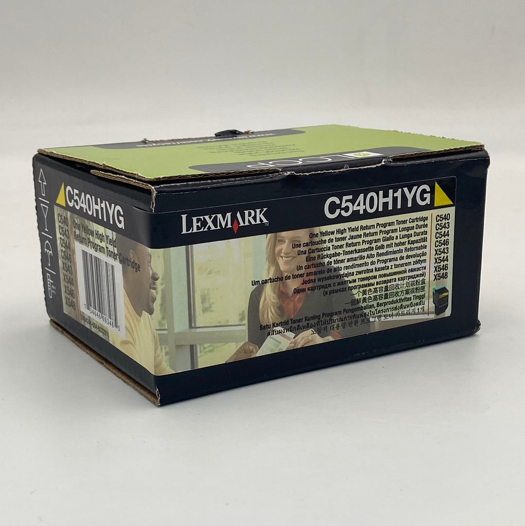 New Lexmark High Yield Toner Cartridge C540H1YG Yellow Ink Cartridge