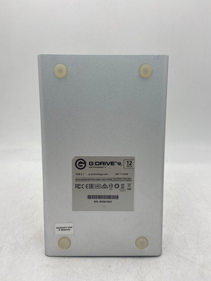 G-Technology G-Drive Thunderbolt 3 12tb 12000GB Silver High Performance Ex External Hard Drive 0G05383 Silver