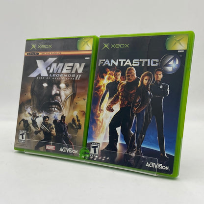 Bundle Of 2 Microsoft Xbox Original X-Men II and Fantastic 4