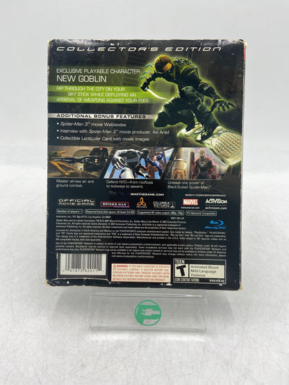 Spiderman 3 [Collector's Edition] (Sony PlayStation 3 PS3, 2007) Video Game