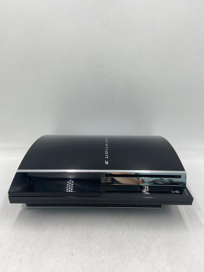 Sony PlayStation 3 Fat PS3 60GB Black Backwards Compatible Console Gaming System CECHA01