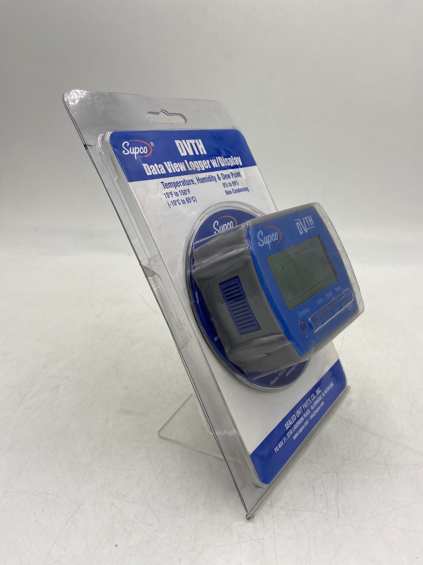 New Supco DVTH Data View Logger with Display Temperature, Humidity & Dew Point Thermometer H26-683