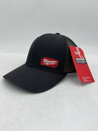 New Milwaukee Gridiron Black Trucker Hat Snapback Trucker Hat 505B