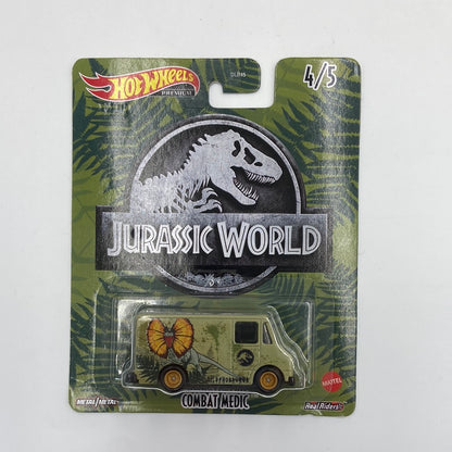 New Hot Wheels Premium Jurassic World Lot 1/5 3/5 4/5 5/5 DLB45