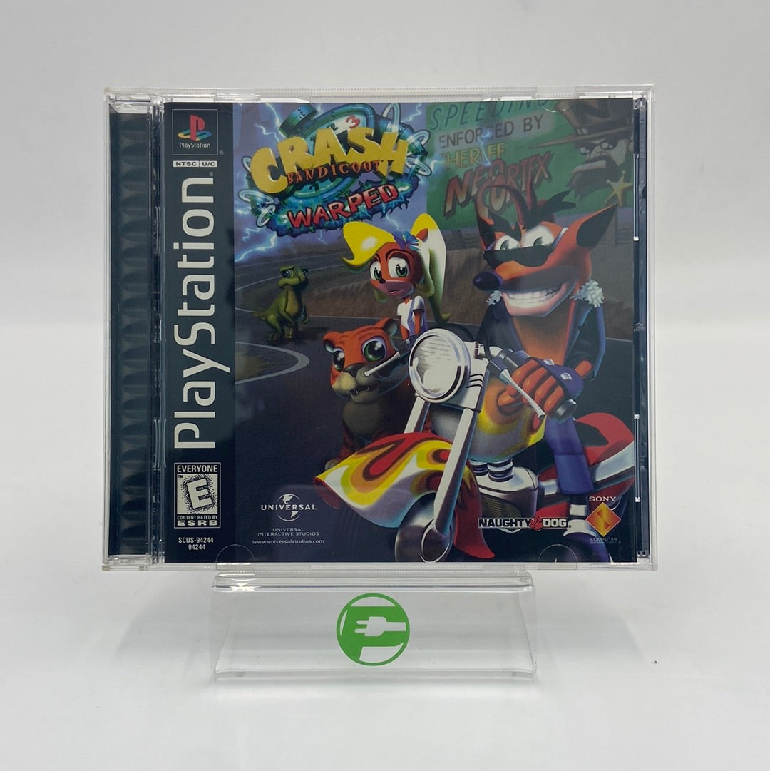 Crash Bandicoot Warped (Sony PlayStation 1 PS1, 1998)