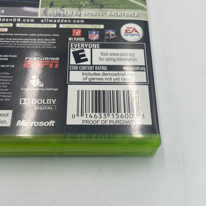 Pair of 2 Microsoft Xbox 360 Madden 09 & Madden 12