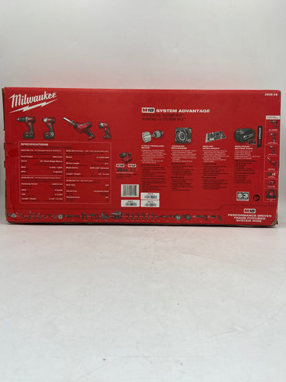 New Milwaukee 2695-24 M18 18V M18 4-Tool Combo Kit