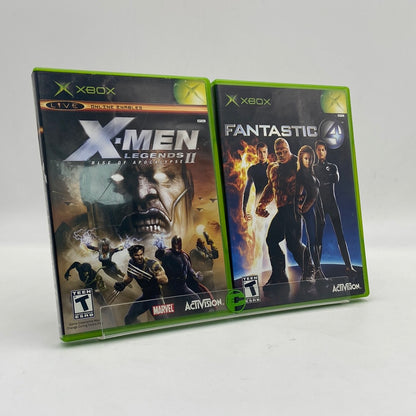 Bundle Of 2 Microsoft Xbox Original X-Men II and Fantastic 4