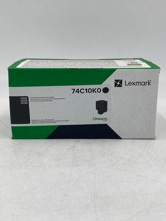New Lexmark 74C10K0 CS720 Black Toner Cartridge