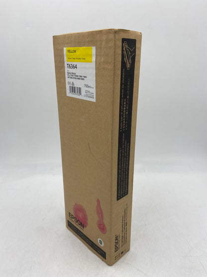 New Epson T6364 Yellow 700ml EXP 2017 Ink Cartridge for Epson Stylus Pro C13T636400