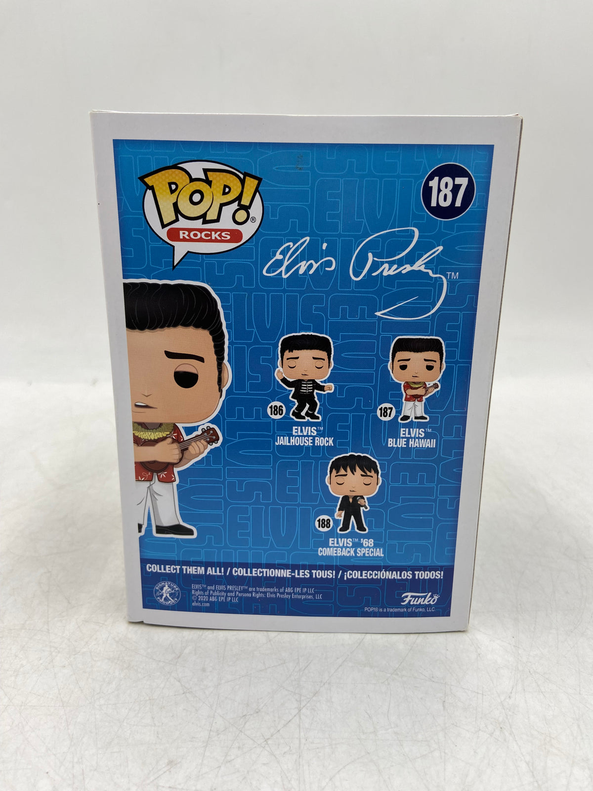 New Funko POP! Elvis Presley: Blue Hawaii Toy Vinyl Figure 187