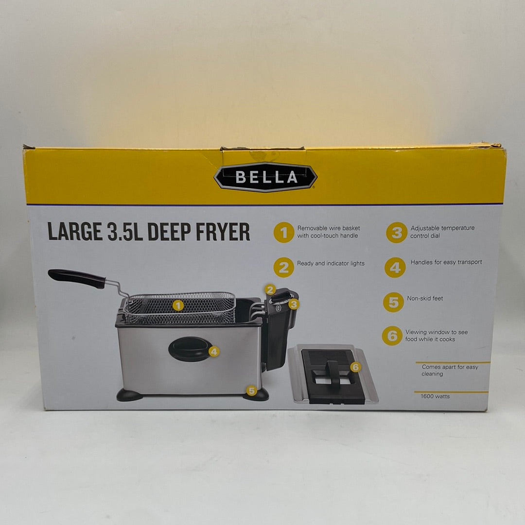 New Bella 13401 3.5L Stainless Steel Deep Fryer