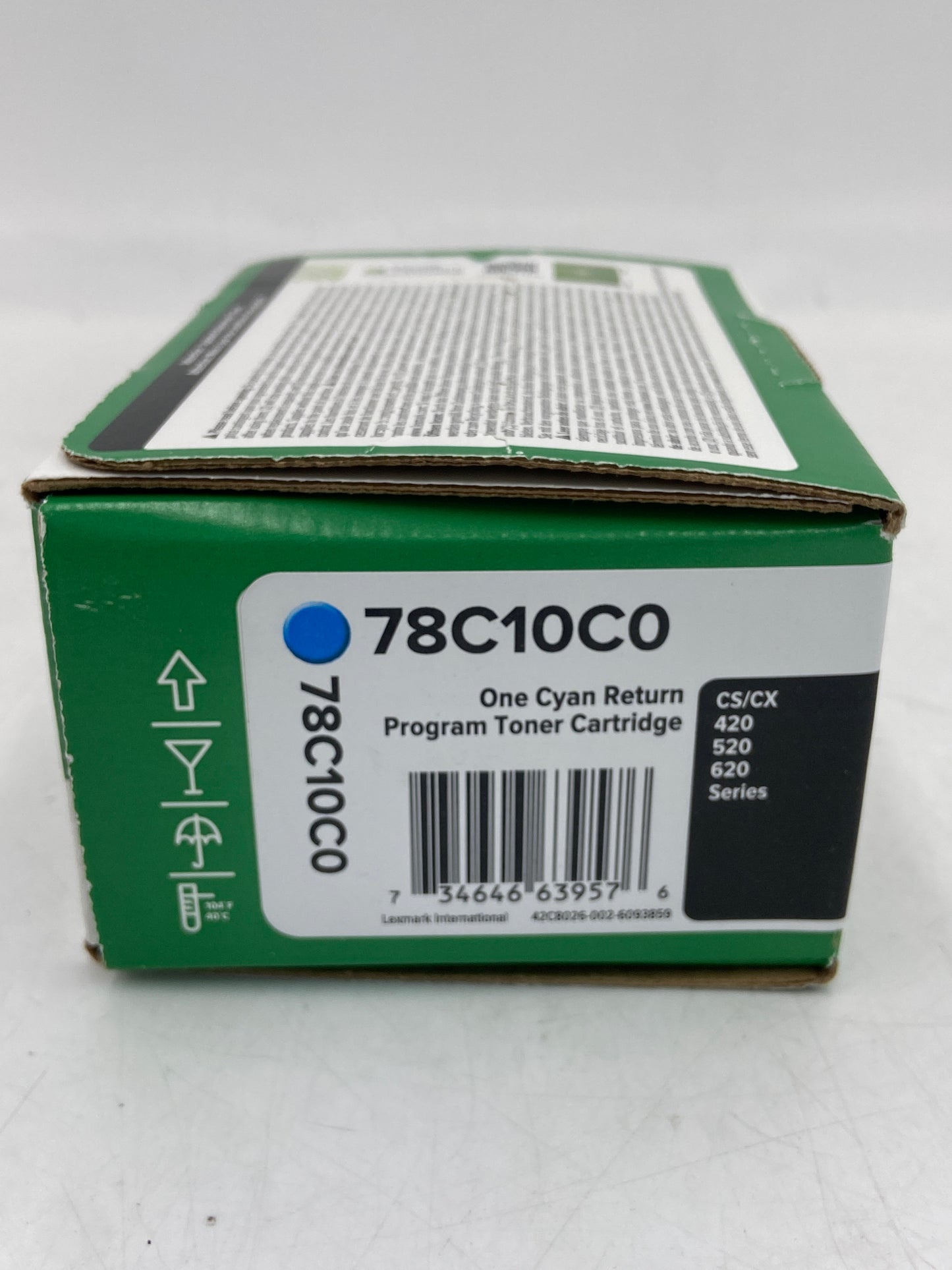 New Lexmark 78C10C0 Cyan Toner Cartridge