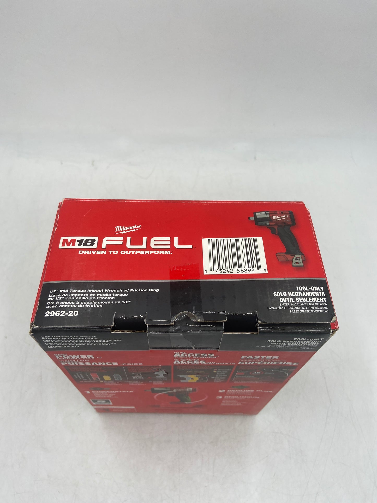New Milwaukee 2962-20 M18 18V Mid-Torque Impact Wrench