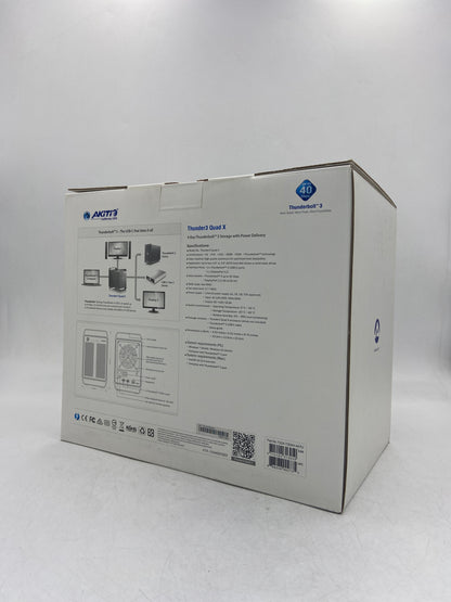 New Akitio Thunder3 Quad X 4-Bay Thunderbolt 3 Storage with Power Delivery T3QX-T3DIAY-AKTU