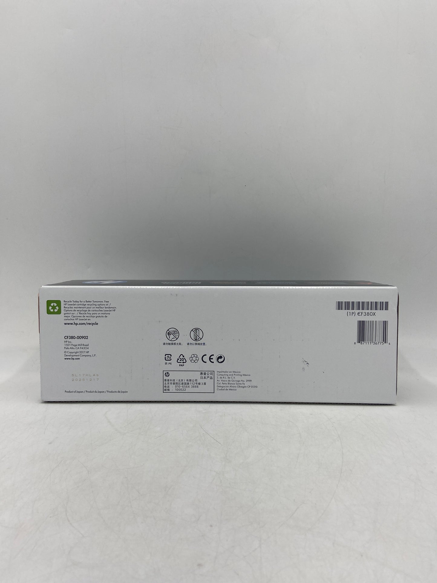 New HP 312x CF380X Black Ink Cartridge