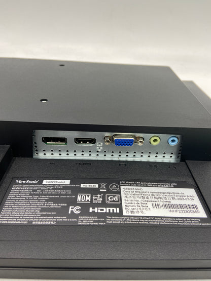 ViewSonic 21.5" VX2267-mhd 1080p Full HD LED Backlit Display VS18636