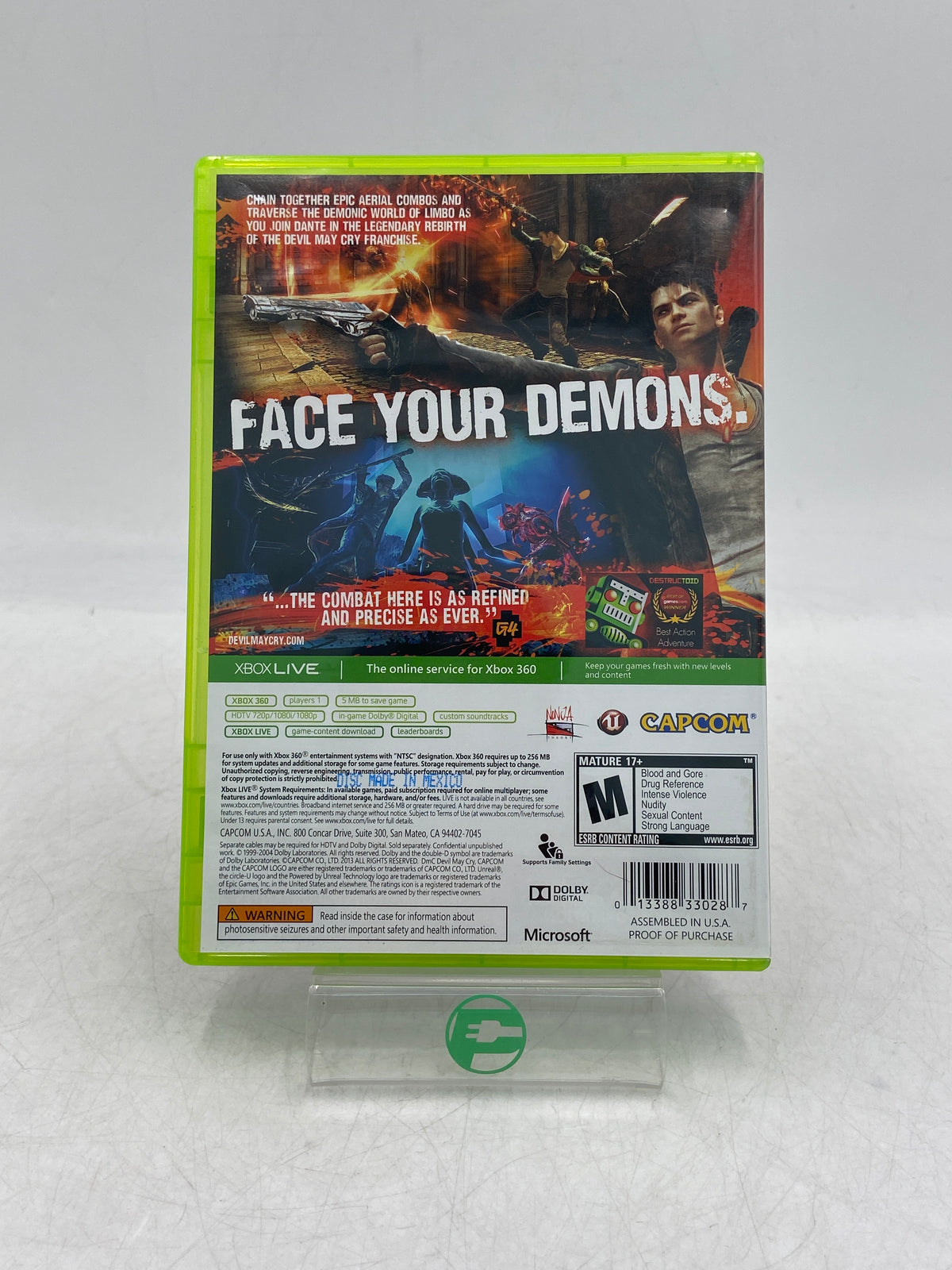 DMC Devil May Cry (Microsoft Xbox 360, 2013)