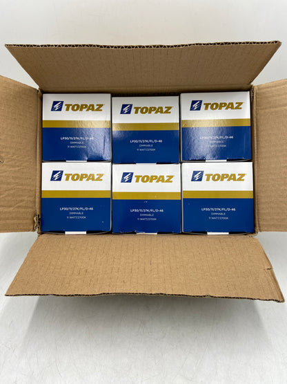 New Topaz LOT OF 6 LED Floodlight PAR30 Flood Light LP30/11/27K/FL/D-46 White