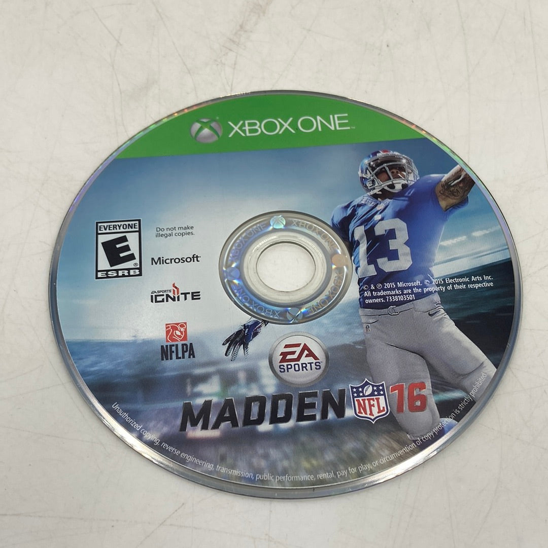 Madden NFL 16 (Microsoft Xbox One, 2015)