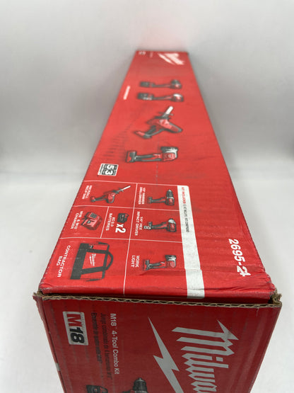 New Milwaukee 2695-24 M18 18V M18 4-Tool Combo Kit