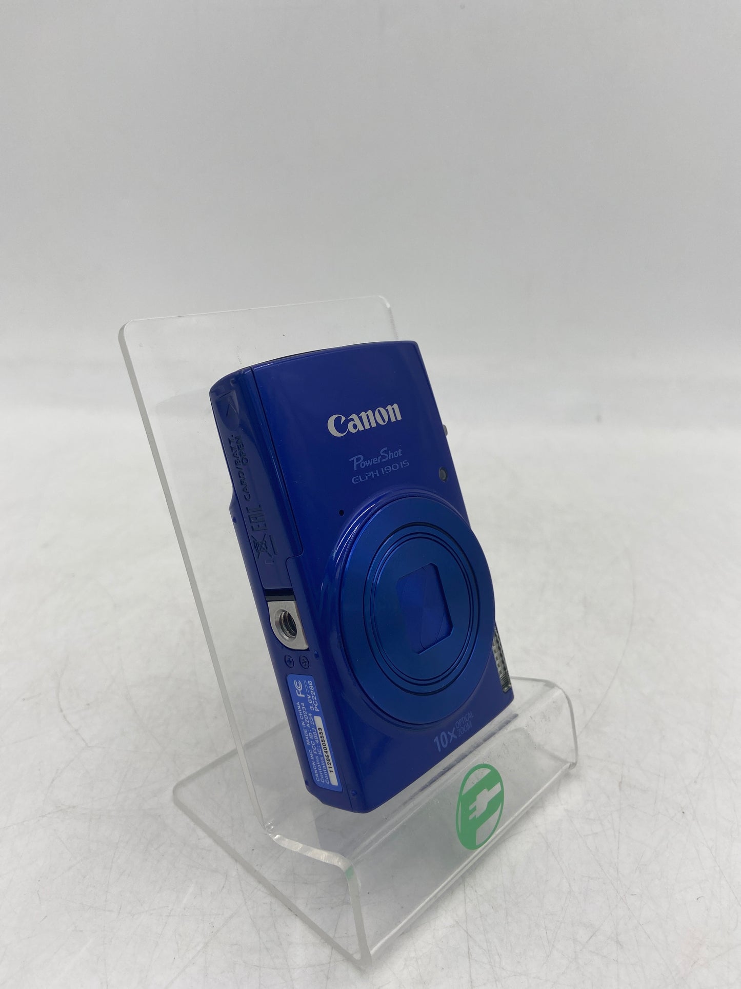 Broken Canon PowerShot ELPH 190 IS 20.0MP Compact Digital Camera Cracked LCD