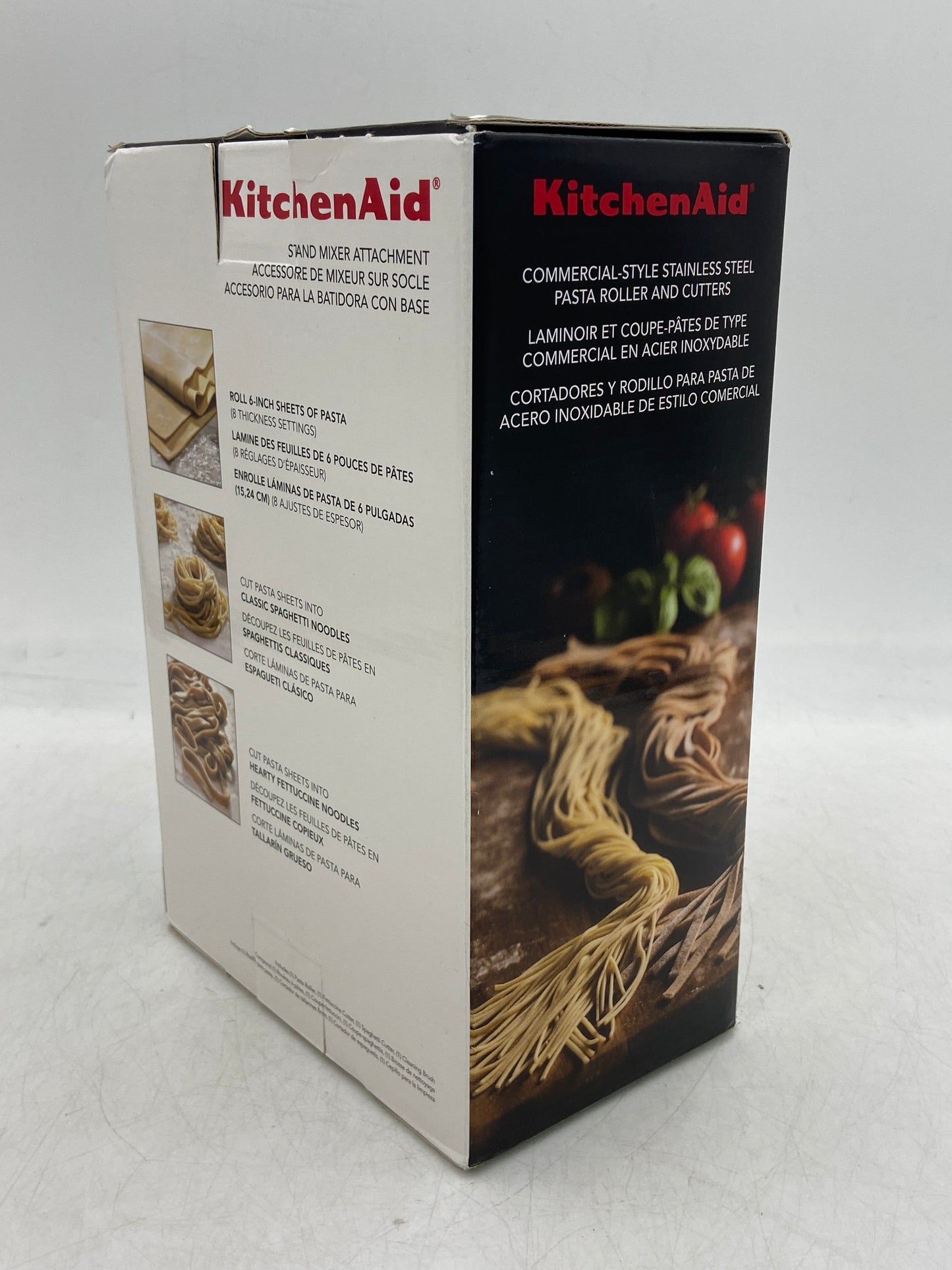 New Kitchen Aid 3-Piece Pasta Roller & Cutter Set Stand Mixer Attachment KSMPRA