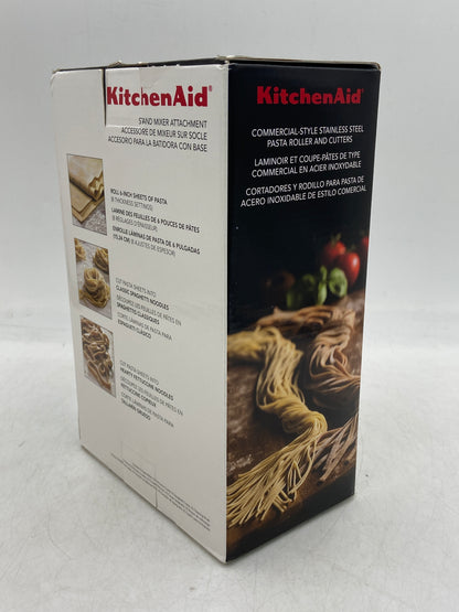 New Kitchen Aid 3-Piece Pasta Roller & Cutter Set Stand Mixer Attachment KSMPRA